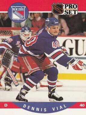 Dennis Vial - 1990 Pro Set Hockey Card